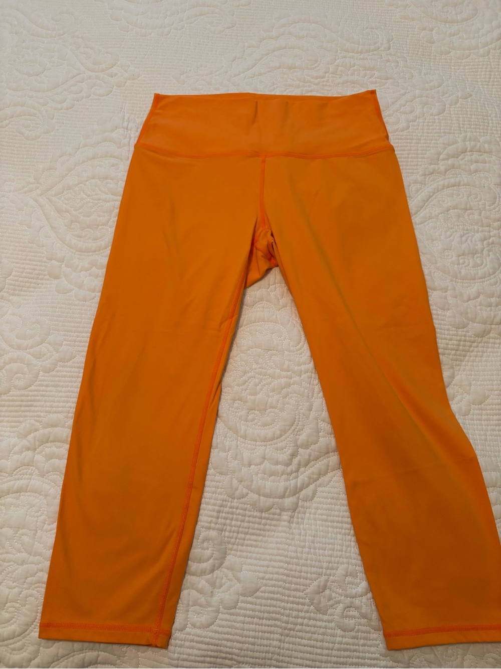ZYIA Bright Orange Capri Leggings
